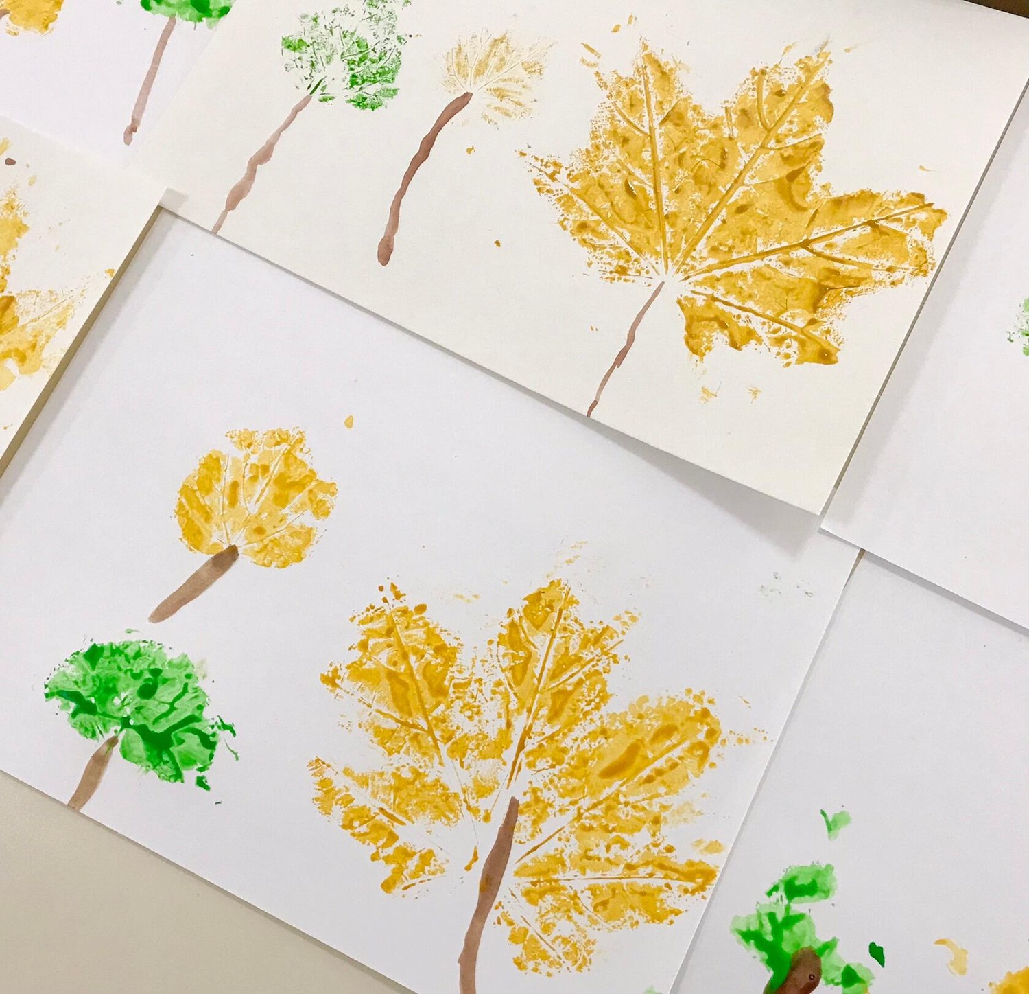 Рисование осенние листья в средней группе
